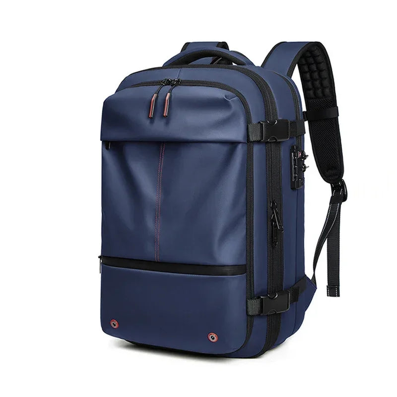 MONTRAVE Compression Travel Backpack — 17" Laptop, Extended Capacity