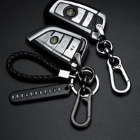 MONTRAVE Woven Leather Keychain view 5