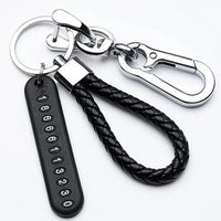 MONTRAVE Woven Leather Keychain view 8