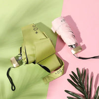 MONTRAVE Compact Travel Umbrella — UPF50+ Five-Fold Carry view 3