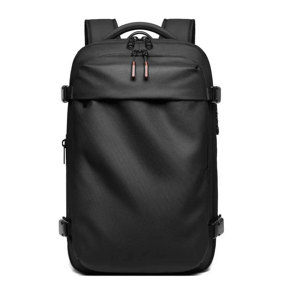 MONTRAVE Compression Travel Backpack — 17" Laptop, Extended Capacity