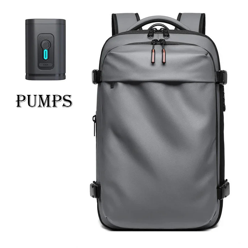MONTRAVE Compression Travel Backpack — 17" Laptop, Extended Capacity