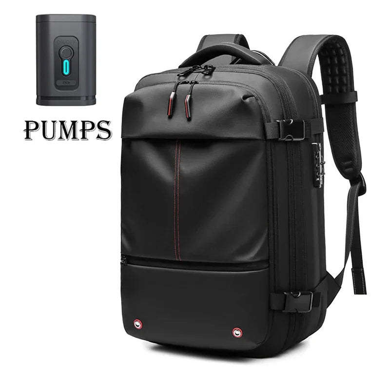 MONTRAVE Compression Travel Backpack — 17" Laptop, Extended Capacity