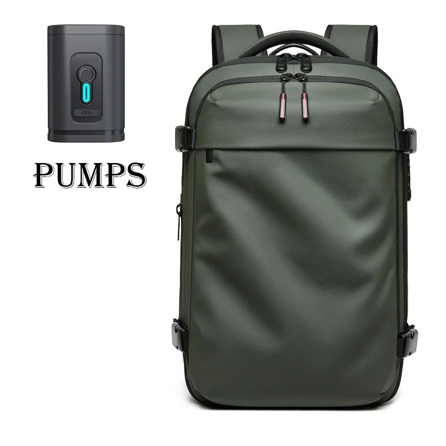 MONTRAVE Compression Travel Backpack — 17" Laptop, Extended Capacity