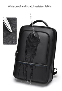 Montrave Executive PU Leather Backpack — USB Charging Travel Bag view 4