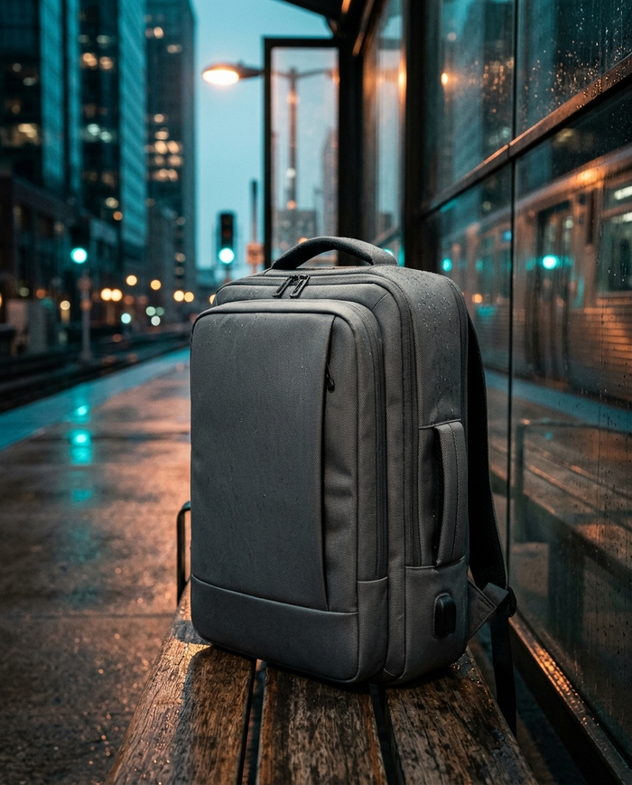 MONTRAVE Metro Commuter Backpack — Water-Resistant Business Laptop Bag